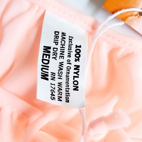 Dunlon vintage 1970s Short neon Night Gown lace - Picture 13 of 16